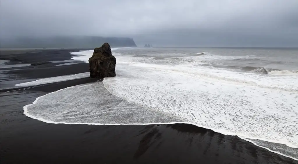 iceland black sand beach