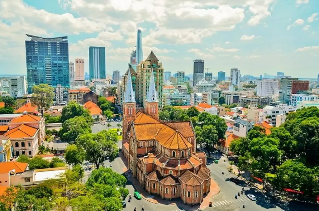 Città di Ho Chi Minh in Vietnam