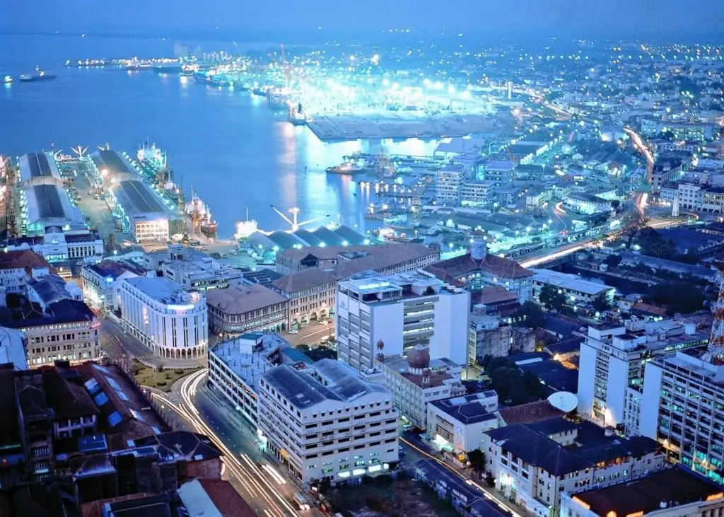 Ciudad de Colombo en Sri Lanka