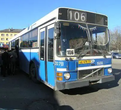 Iskedyul ng bus sa paliparan ng Murmansk