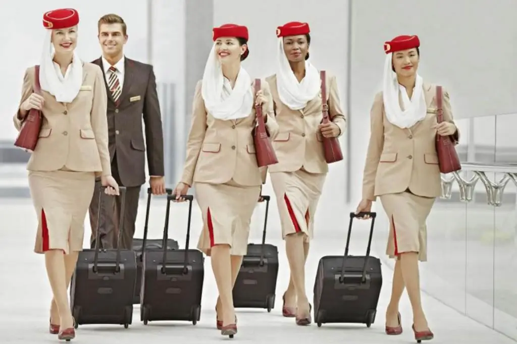 Emirates stjuardessid: foto, kuidas saada?