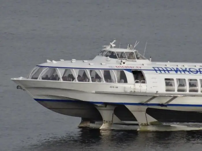 Båd "Rocket" hydrofoil: beskrivelse, specifikationer. Vandtransport