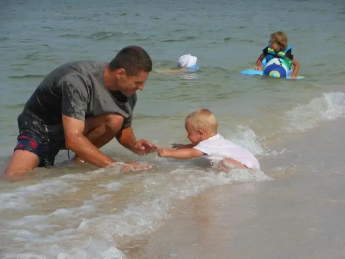 camping on the Sea of Azov summer