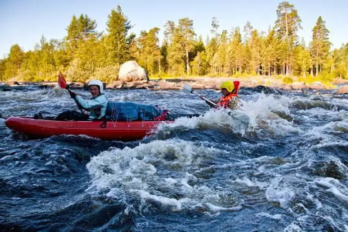 kampiranje v Kareliji z ribolovom