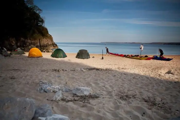 anapa acampar à beira-mar