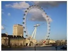 Ang Ferris wheel sa London bilang simbolo ng bagong milenyo at palatandaan ng millennium city