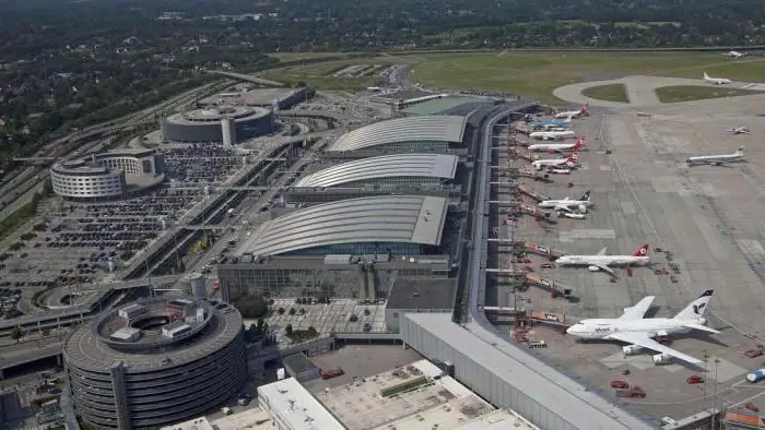 Gamburg aeroporti: tarix, rivojlanish, xizmatlar, infratuzilma, transfer