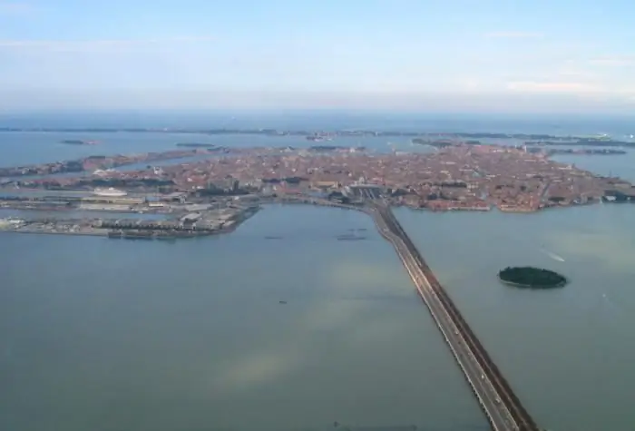 Lapangan Terbang Venice. Lapangan Terbang Marco Polo. Lapangan terbang Venice pada peta