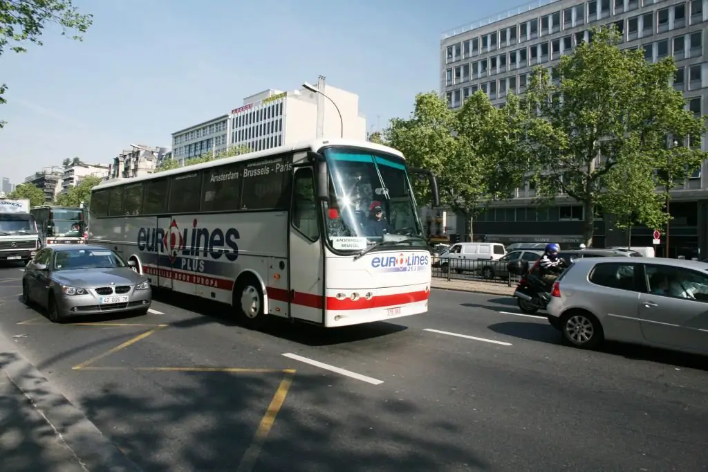 Autobus Amsterdam Brusel