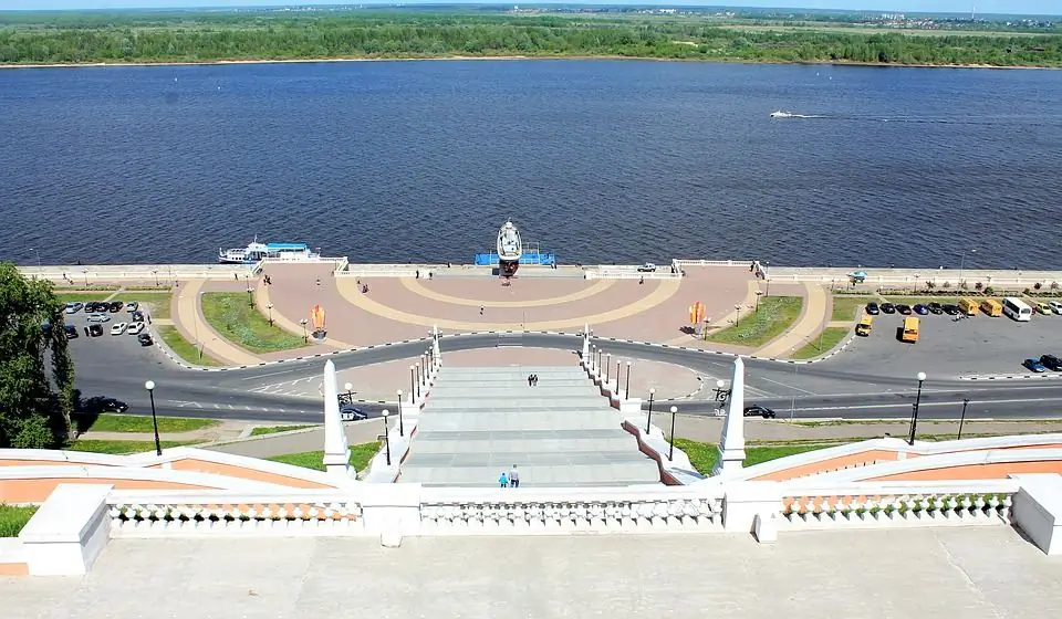 Kè sông Volga ở Nizhny Novgorod