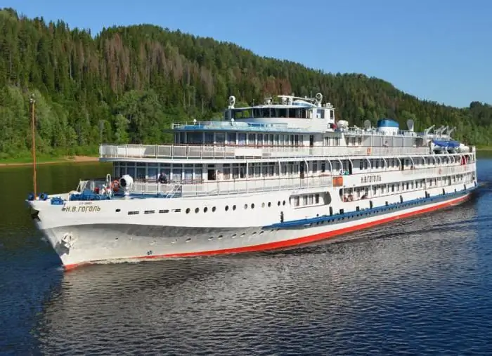 Cruise river ship "Gogol". Motor ship "N. V. Gogol"